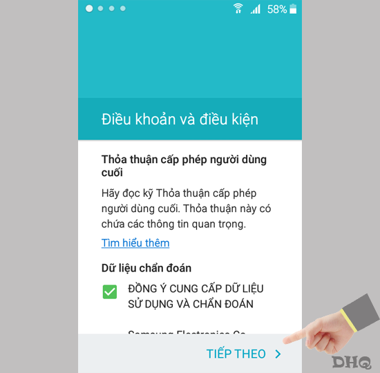 Chọn tiếp theo